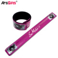 Promotion new reflective slap pvc bracelet